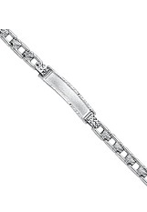 lovely nice white gold baby id bracelet